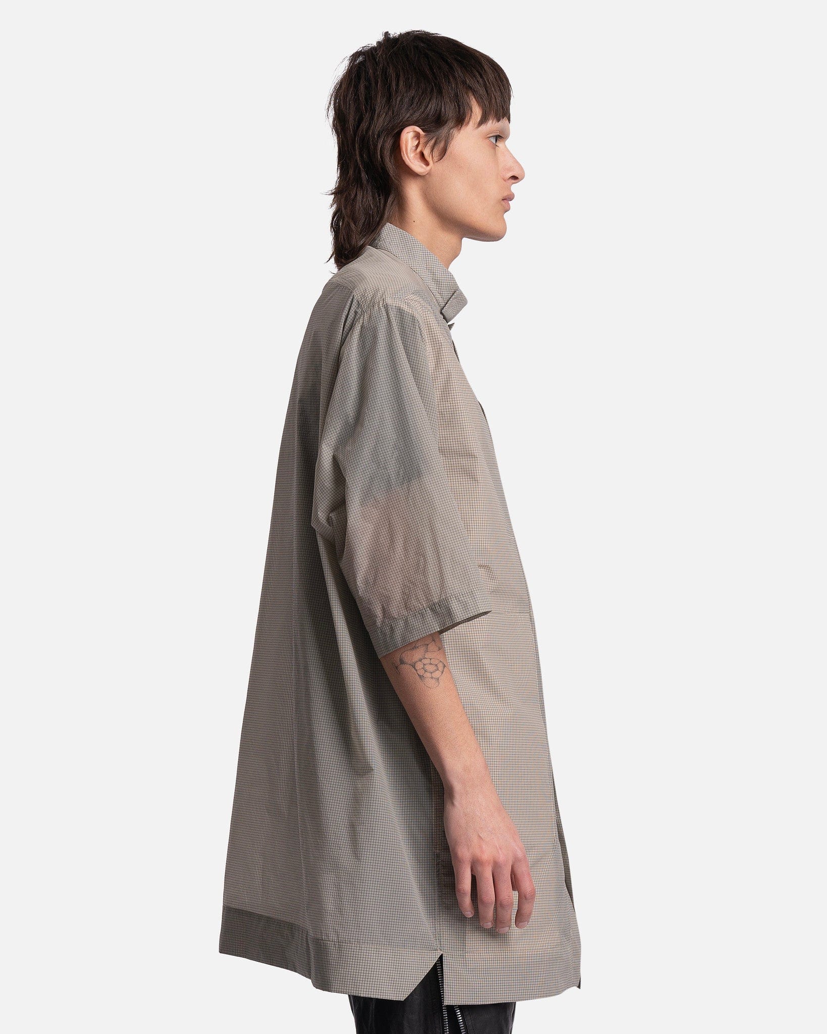 Rick Owens Men's T-Shirts EDFU Magnum Shirt in Pearl