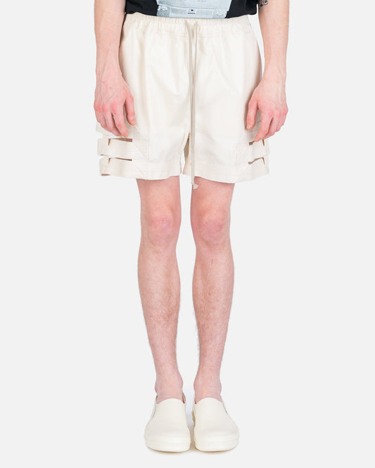 Rick Owens Men's Shorts Elastic Spartan Boxer Shorts in Natural