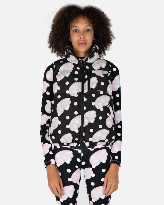 Sandy Liang Women Jackets Eli Vest in Black Wing Print