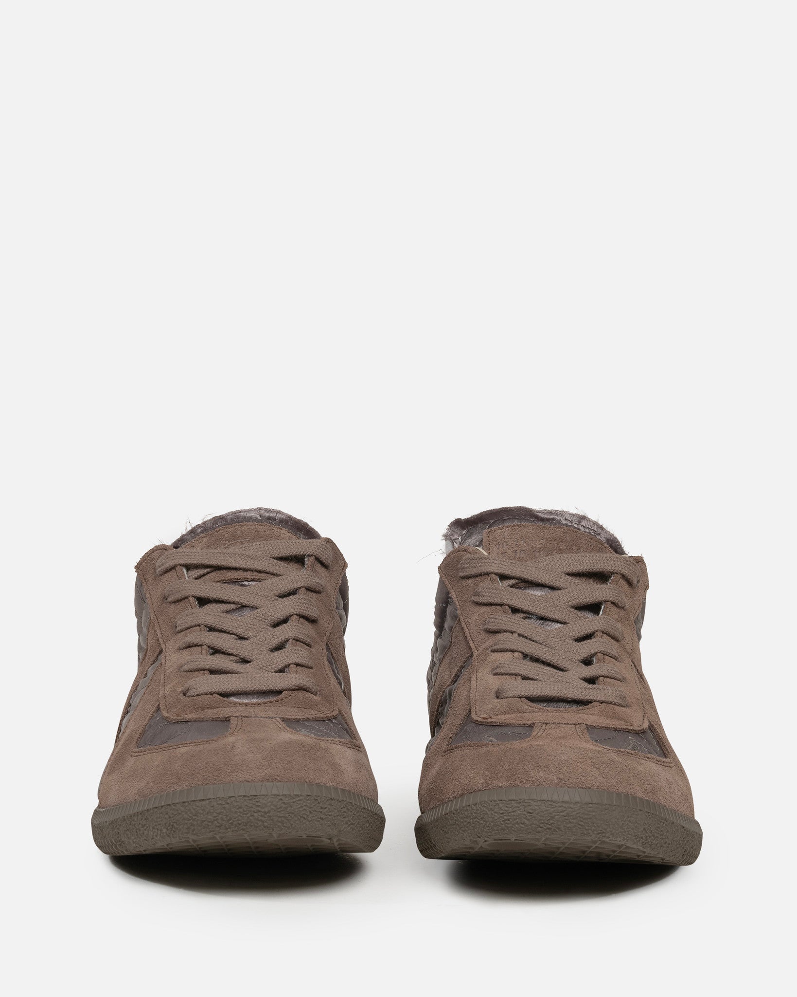 Maison Margiela Men's Sneakers Embroidered Replica Sneakers in Taupe