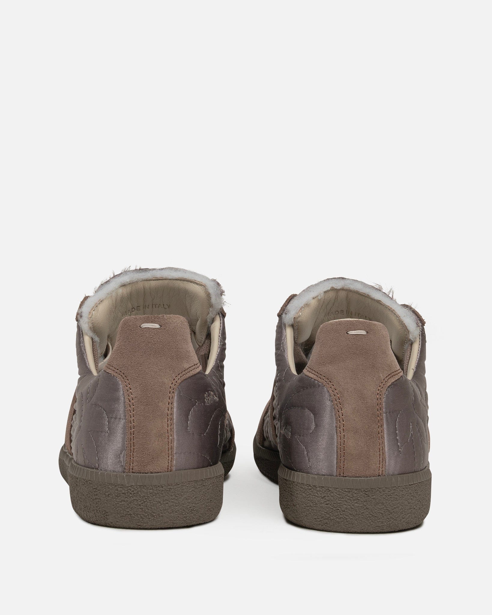 Maison Margiela Men's Sneakers Embroidered Replica Sneakers in Taupe