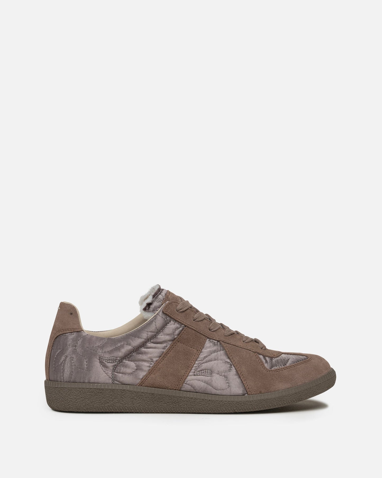 Maison Margiela Men's Sneakers Embroidered Replica Sneakers in Taupe