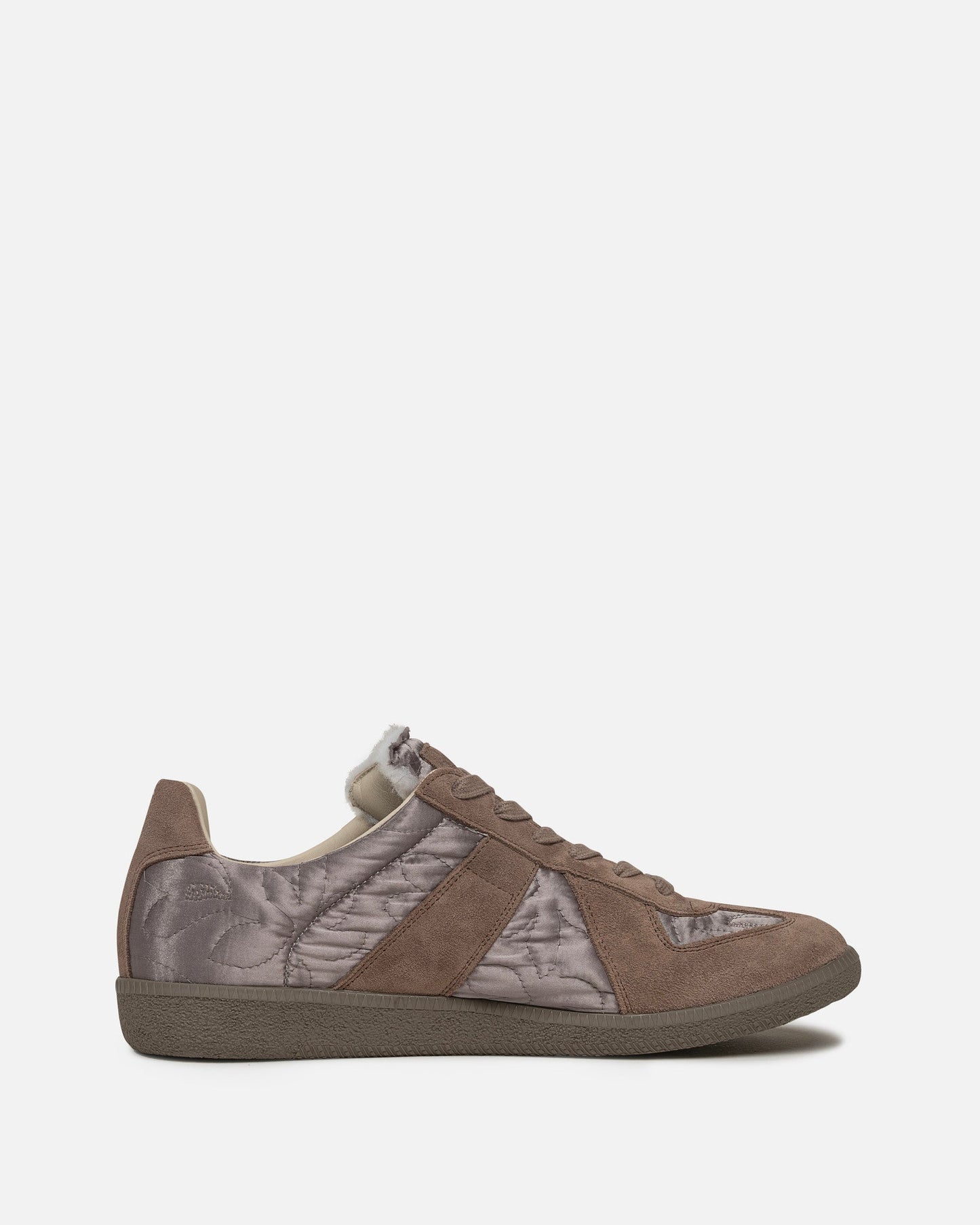 Maison Margiela Men's Sneakers Embroidered Replica Sneakers in Taupe