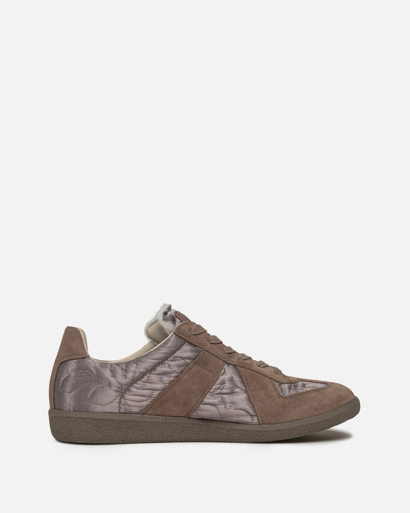 Embroidered Replica Sneakers in Taupe