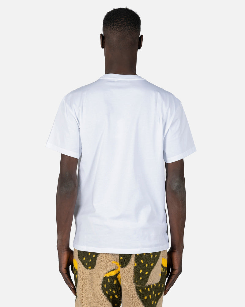 JW Anderson Men's T-Shirts Embroidered Rugby Legs T-Shirt in White