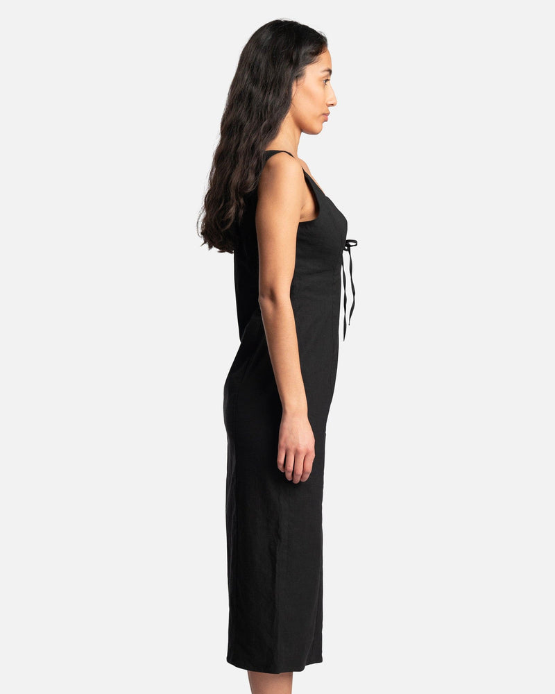 Endy Fitted Midi Dress in Black SVRN Endy Fitted Midi Dress in Black SVRN