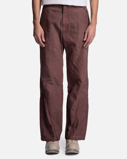 XLIM Men's Pants EP.3 01 Trousers in Burgundy
