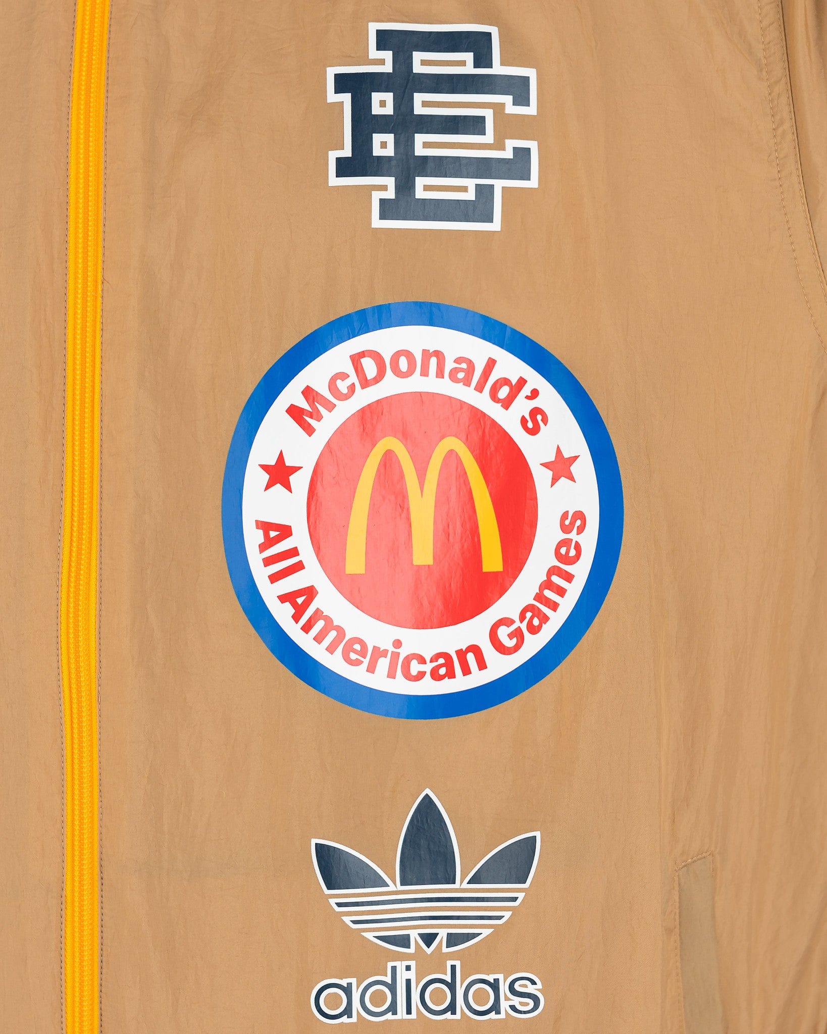 Adidas Men's Jackets Eric Emanuel McDonalds All American Ceremony Jacket in Khaki