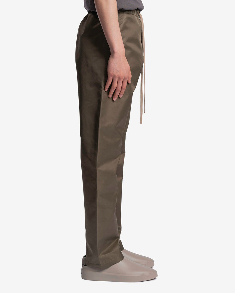 Fear of God Men's Pants Eternal Nylon Twill Relaxed Pants in Olive