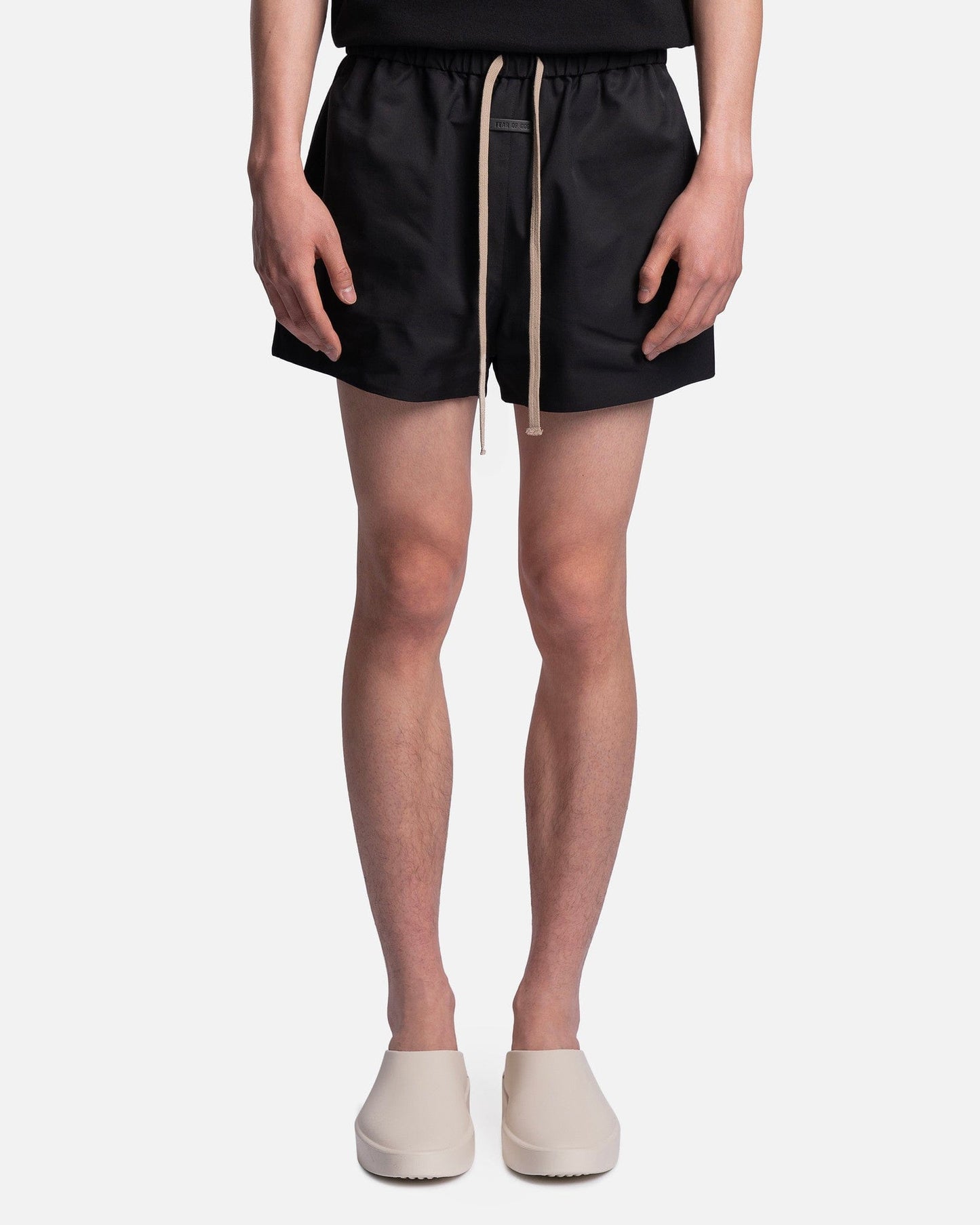Fear of God Men's Shorts Eternal Wool Nylon Shorts in Black