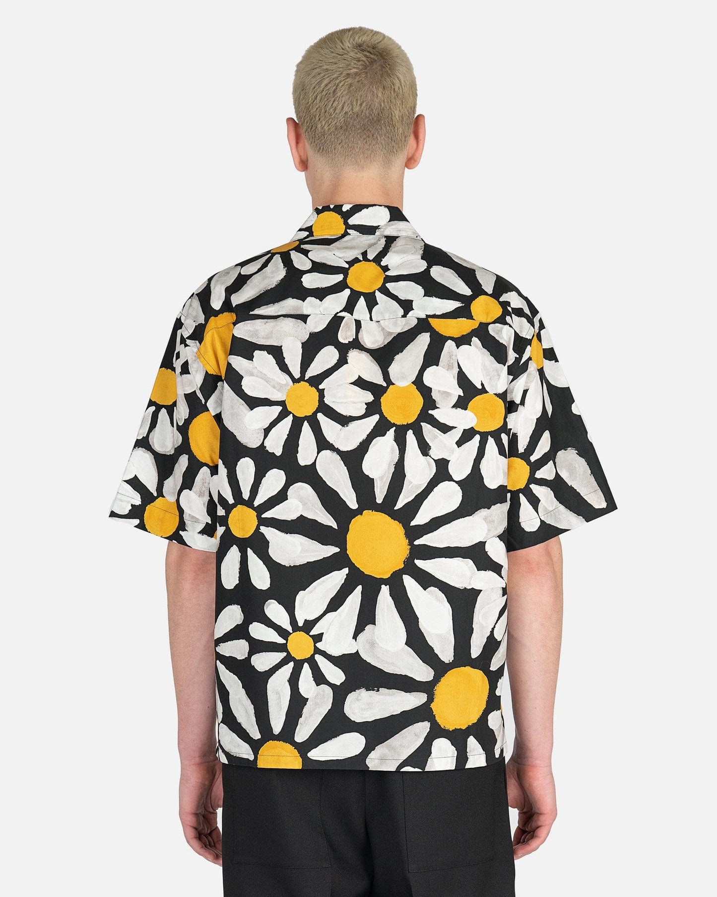 Marni Men's Shirts Euphoria Print Poplin Shirt in Black