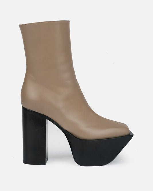 Peter Do Women Boots Everyday Platform Boot in Warm Grey