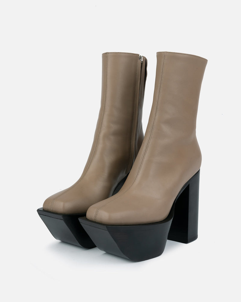 Peter Do Women Boots Everyday Platform Boot in Warm Grey
