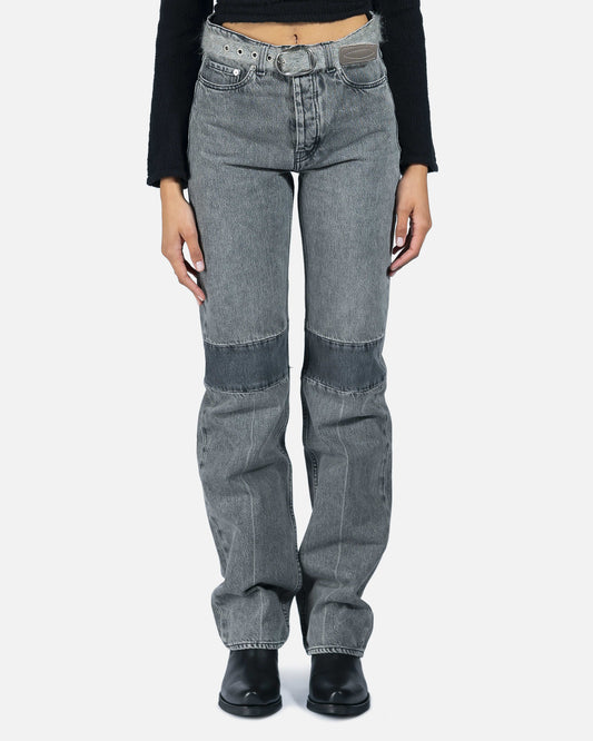 Our Legacy Women Pants Extended Linear Cut in Black/Grey