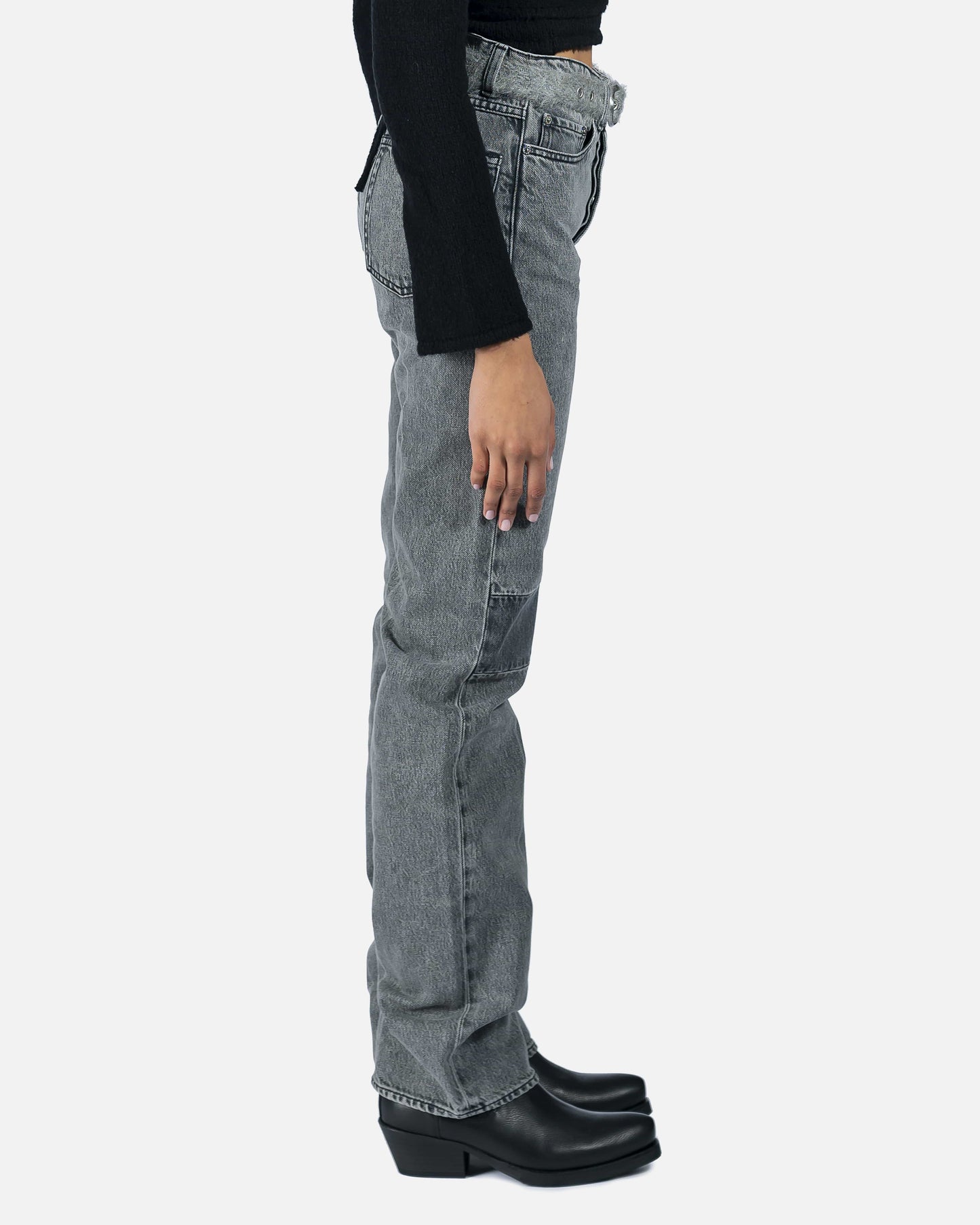 Our Legacy Women Pants Extended Linear Cut in Black/Grey