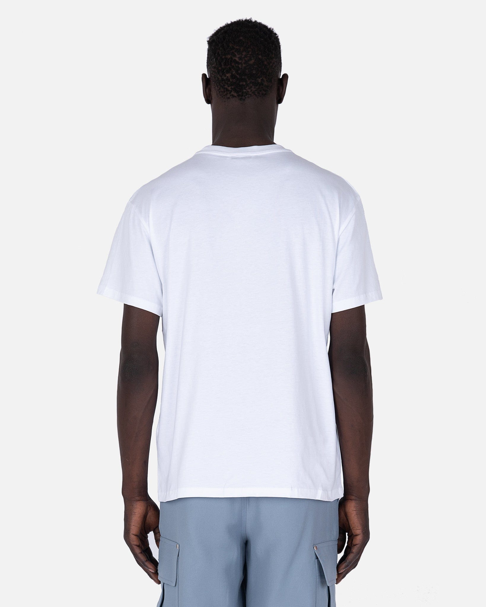 JW Anderson Men's T-Shirts Eye Embroidered Logo T-Shirt in White