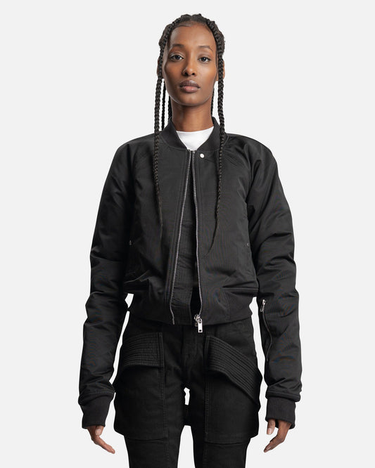 Rick Owens DRKSHDW Women Jackets Faun Bomber in Black
