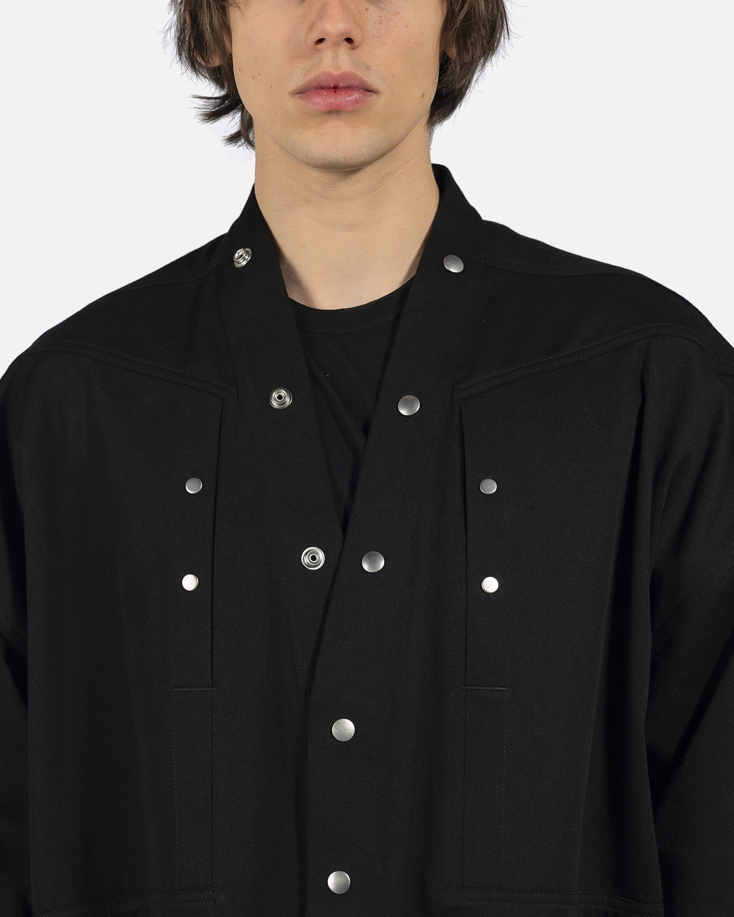 Rick Owens Men's Shirts Faun Shirt in Black