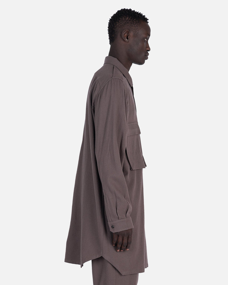 Rick Owens Men's Shirts Field Shirt in Dust