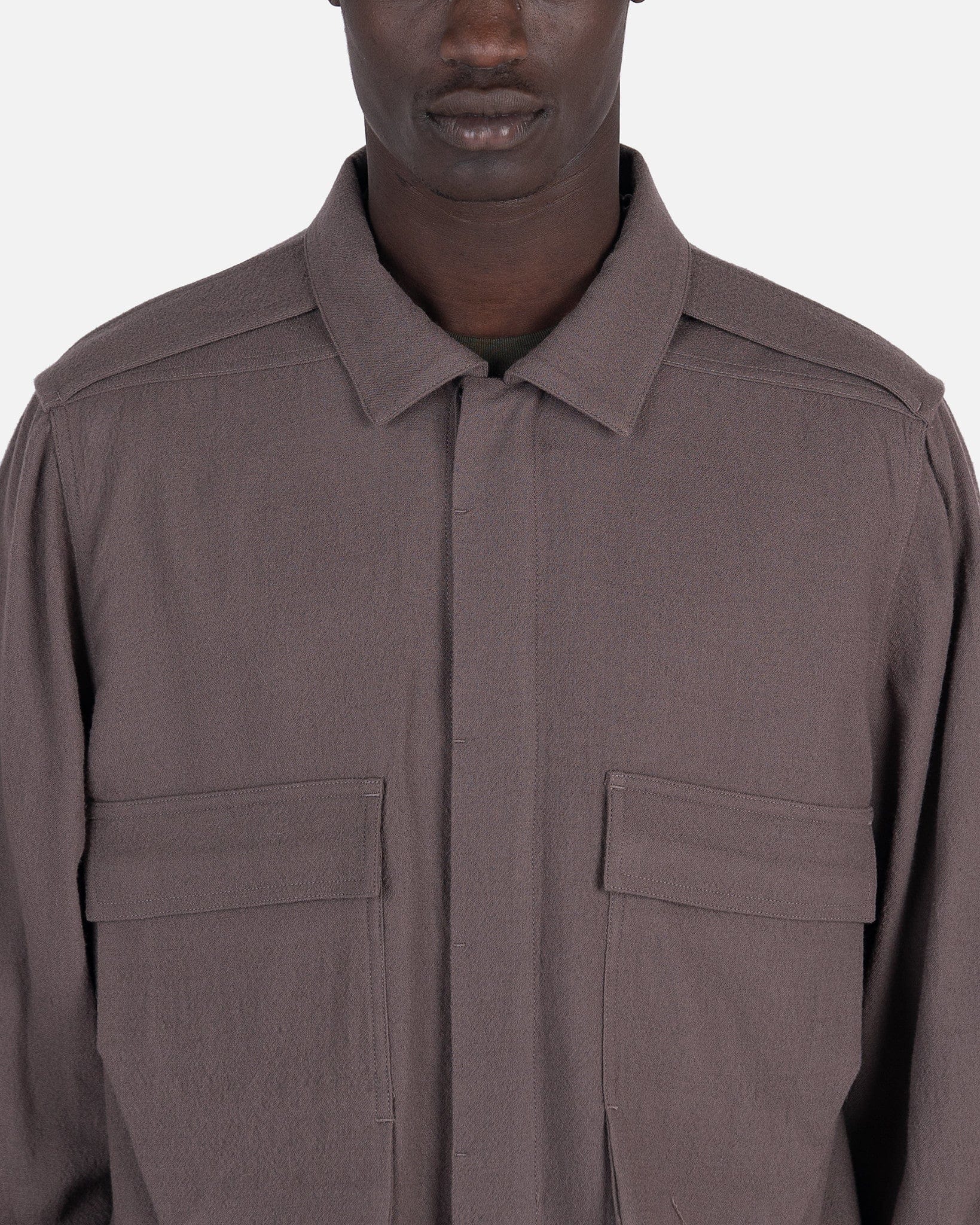 Rick Owens Men's Shirts Field Shirt in Dust