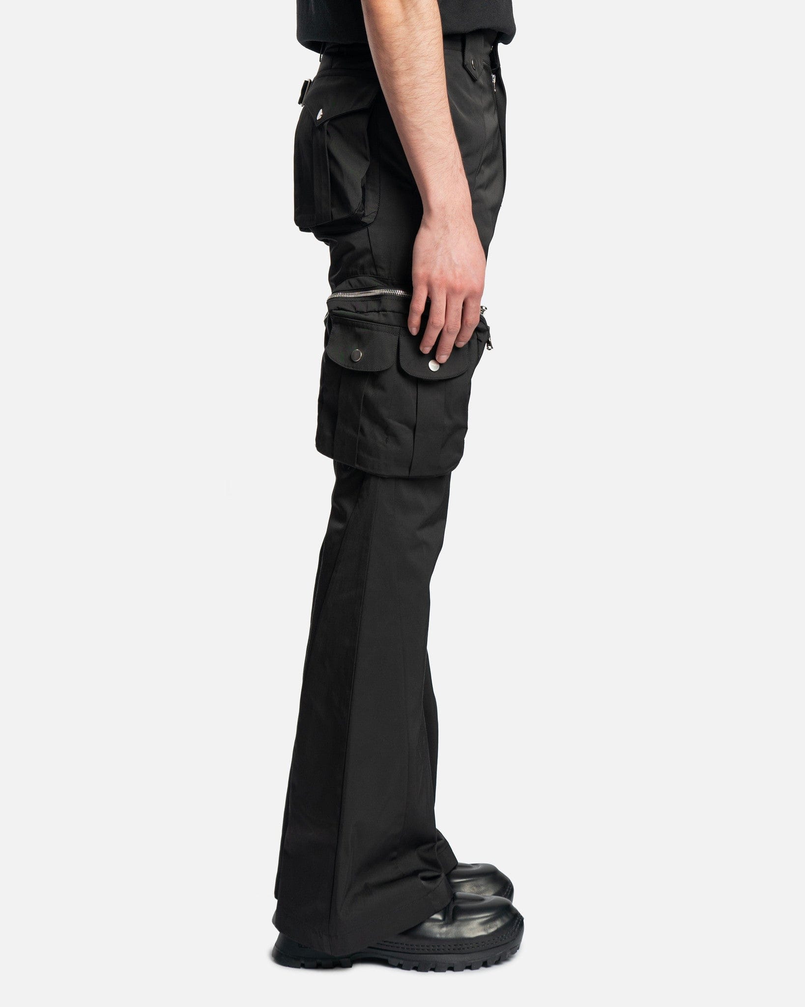 FFFPOSTALSERVICE Zip Trouser Black パンツ - ワークパンツ/カーゴパンツ