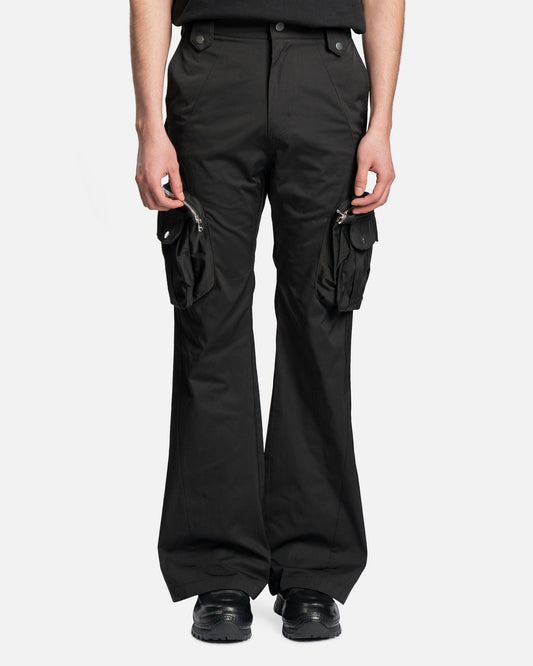 FFFPOSTALSERVICE Men's Pants Flare Cargo V2.5 in Black