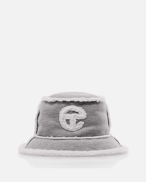 Telfar Fleece Bucket Hat in Heather Grey – SVRN display picture 3