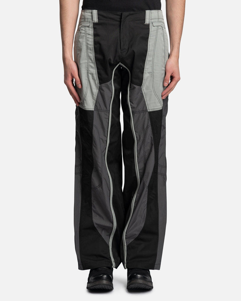 FFFPOSTALSERVICE Men's Pants Flight Paneled Trouser in Black/Grey