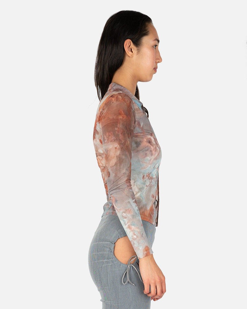 Paloma Wool Women Tops Float Light Sheer Shirt in Angel Print