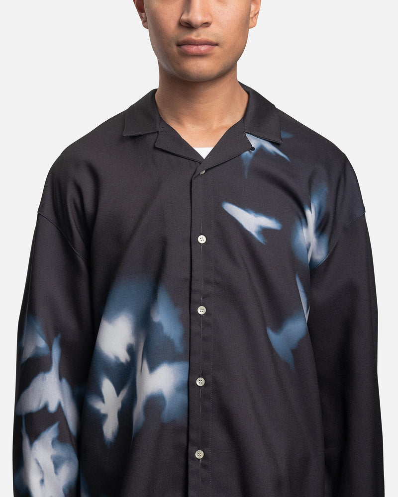 IISE Men's Shirts Flock Button Up in Navy