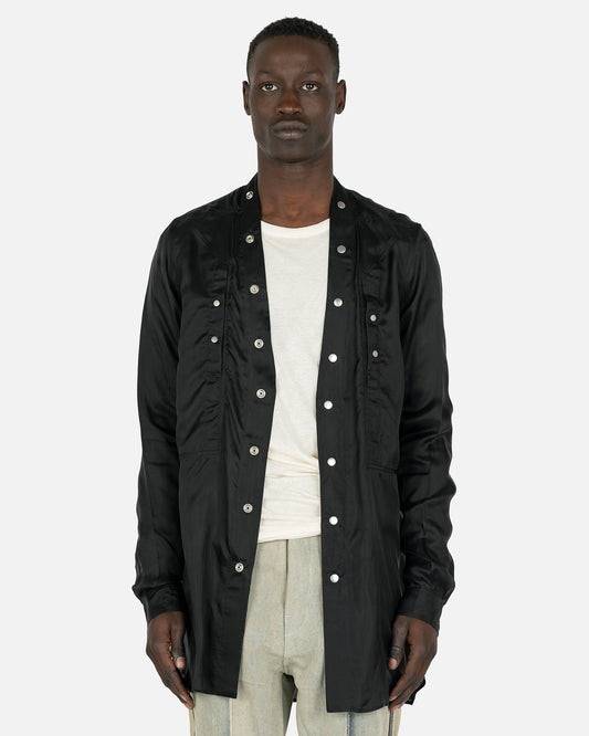 Rick Owens Men's Shirts Fogpocket Larry Shirt in Black
