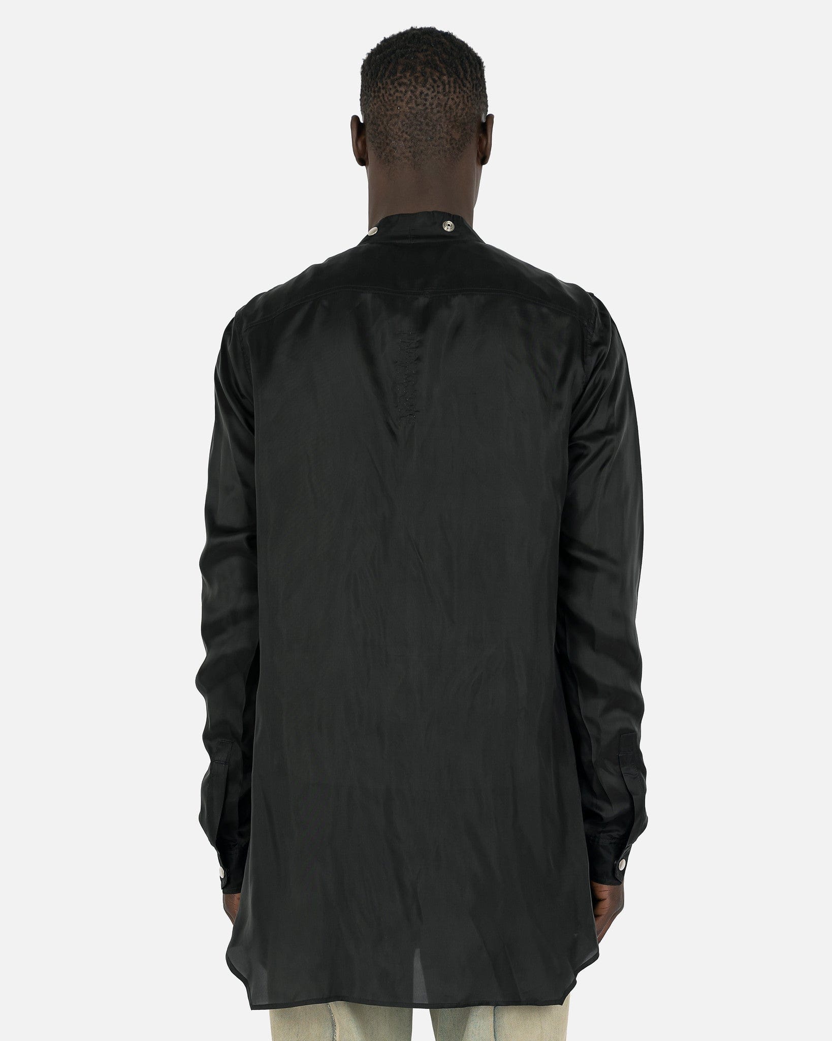 Rick Owens Men's Shirts Fogpocket Larry Shirt in Black