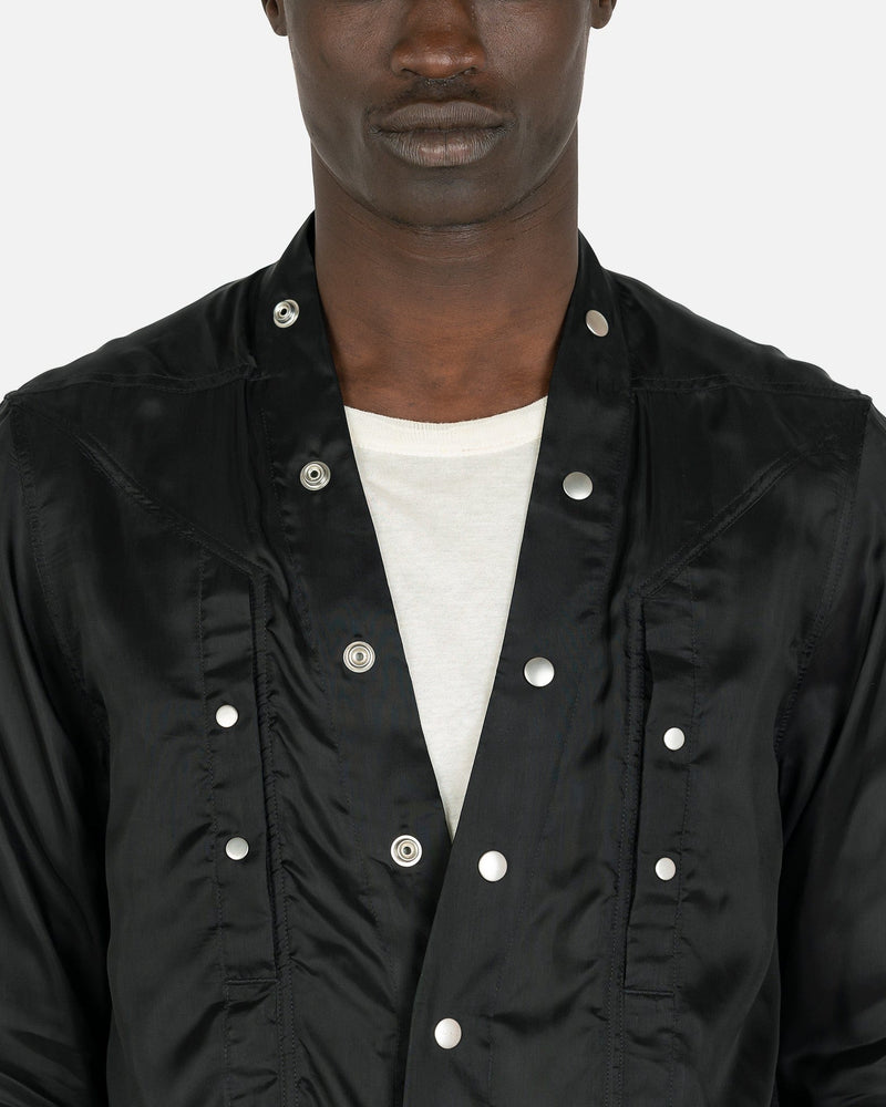 Rick Owens Men's Shirts Fogpocket Larry Shirt in Black