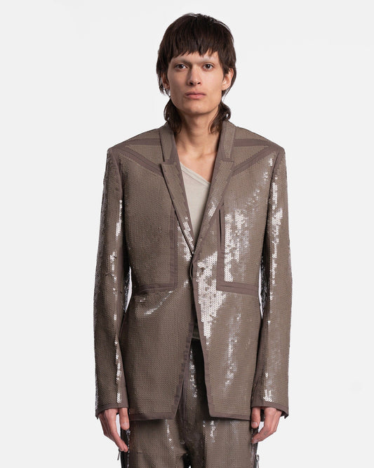 Rick Owens Men's Jackets Fogpocket Soft Blazer in Dust
