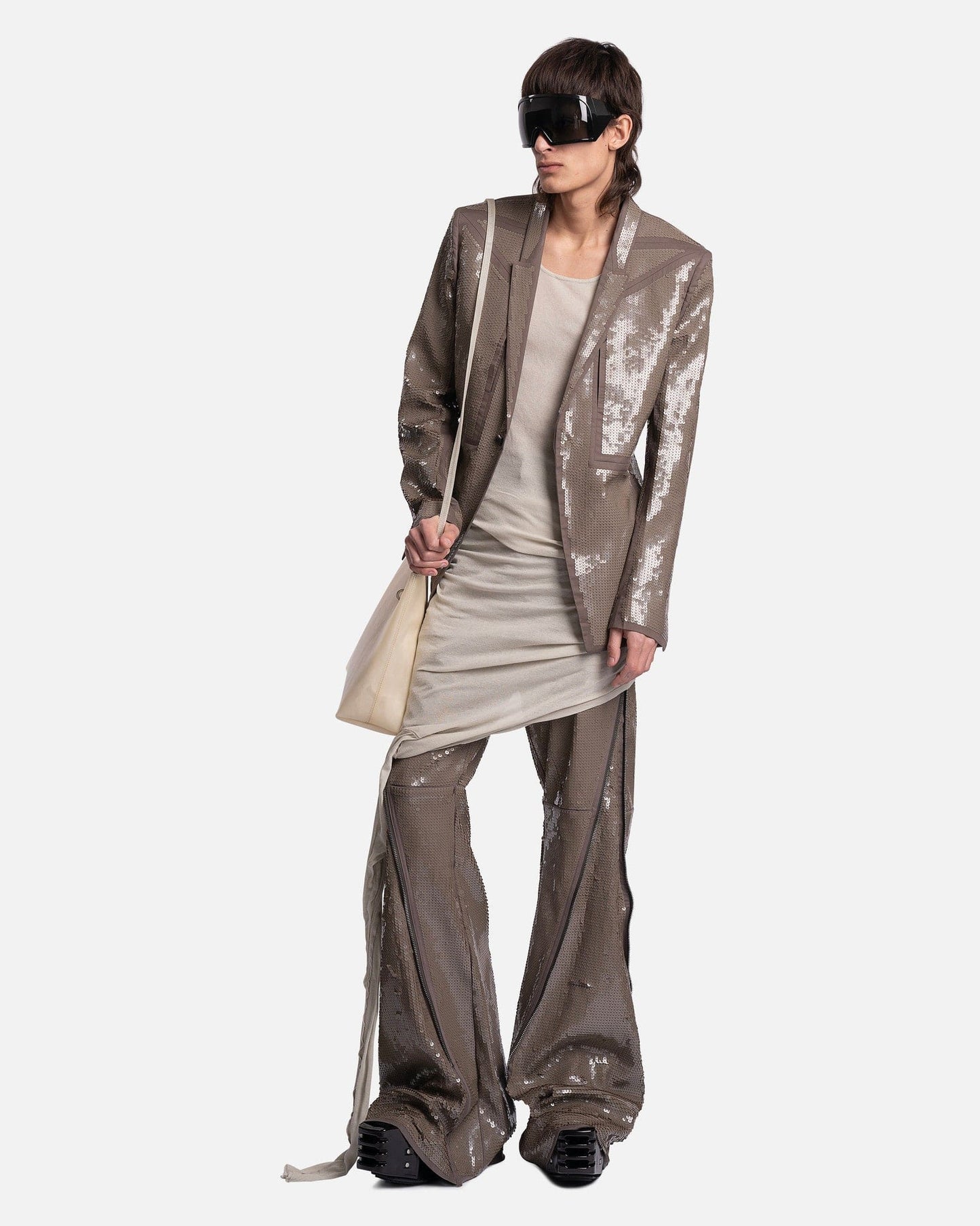 Rick Owens Men's Jackets Fogpocket Soft Blazer in Dust