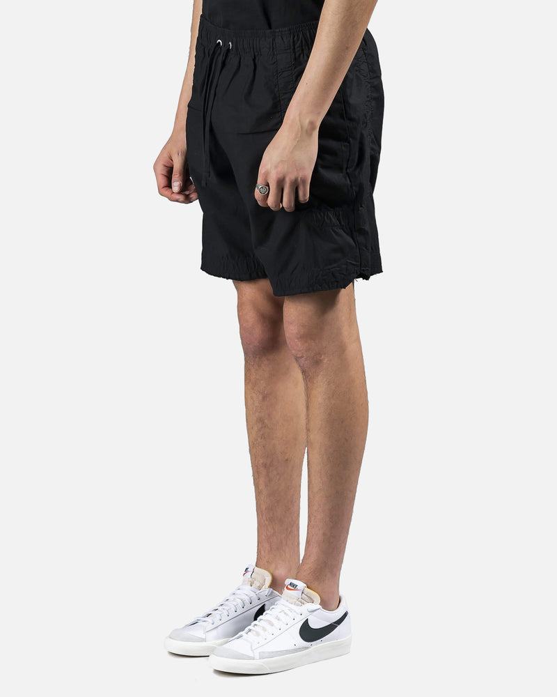 John Elliott Men's Pants Frame Cargo Shorts in Black