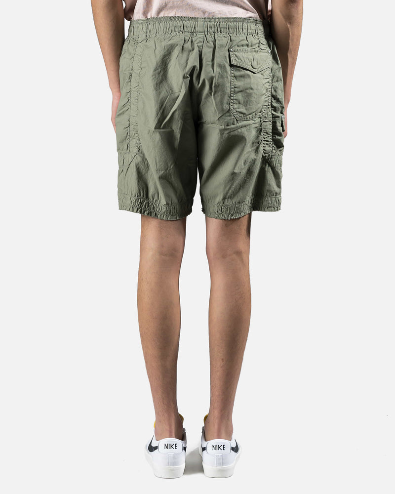 John Elliott Men's Pants Frame Cargo Shorts in Olive