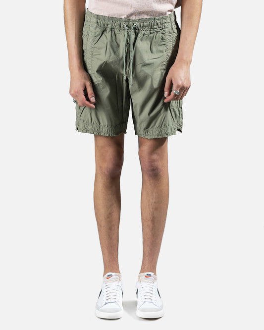 John Elliott Men's Pants Frame Cargo Shorts in Olive