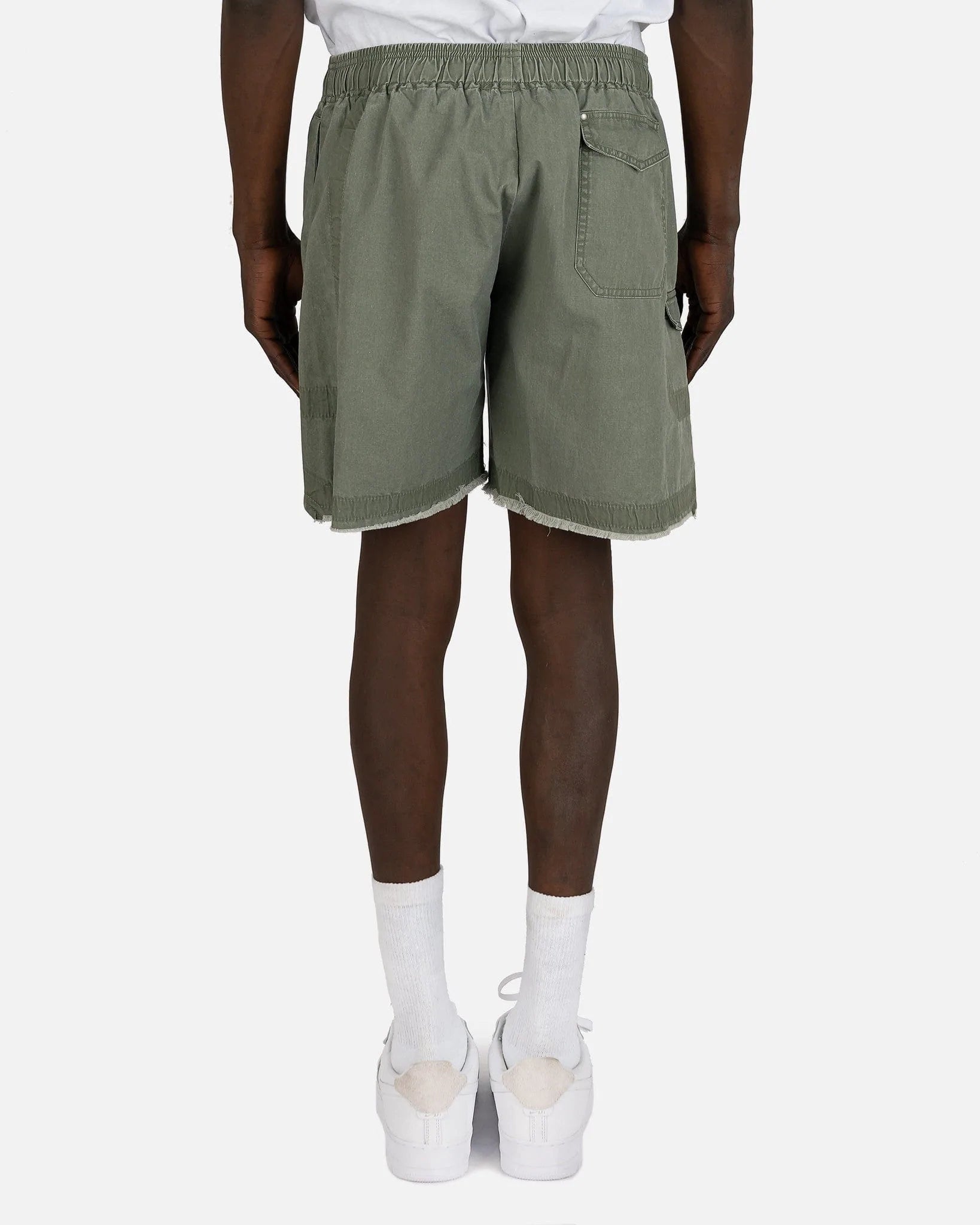 John Elliott Men's Shorts Frame Cargo Shorts in Olive