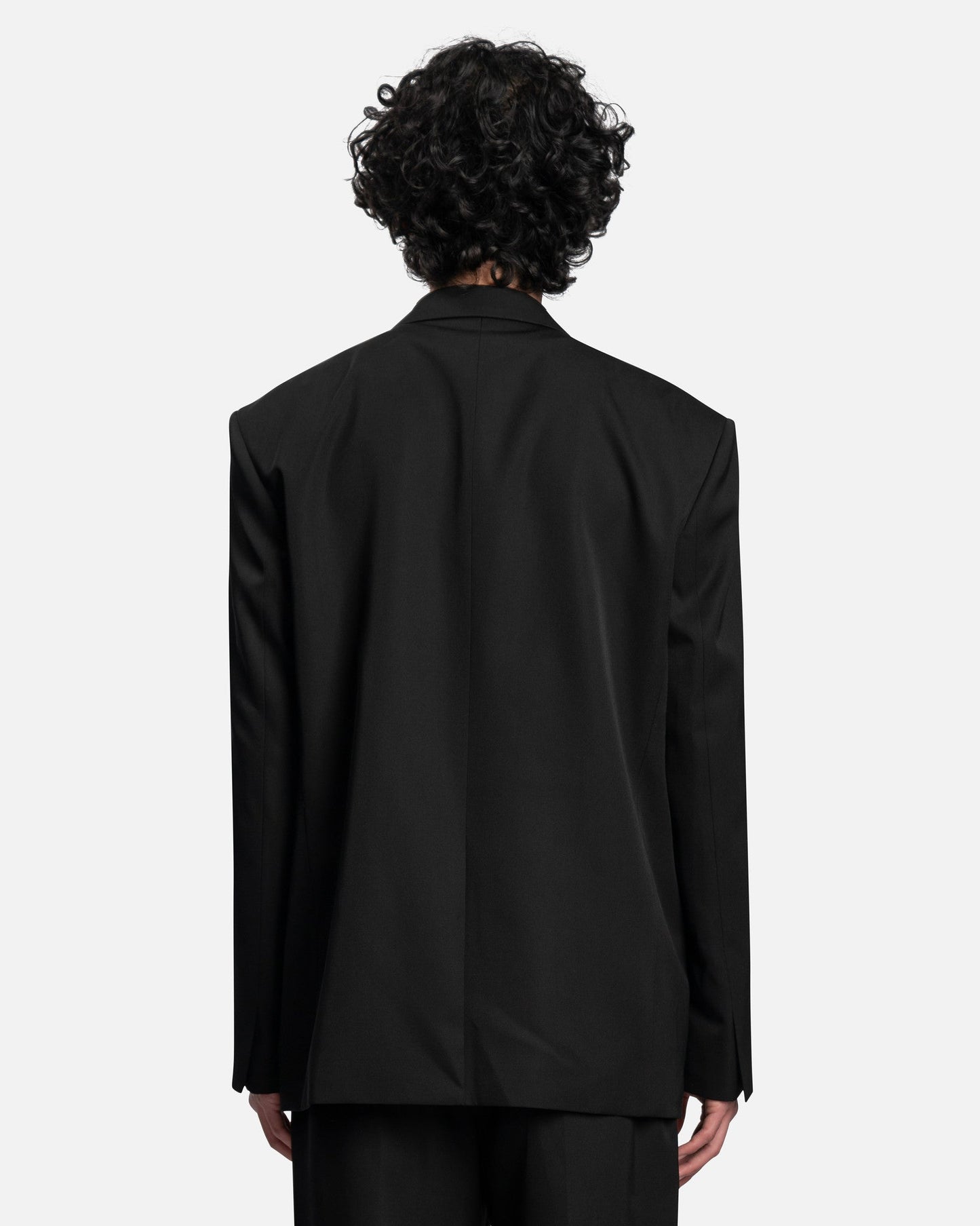 Juun.J Men's Jackets Front Zipper Two Button Single Jacket in Black