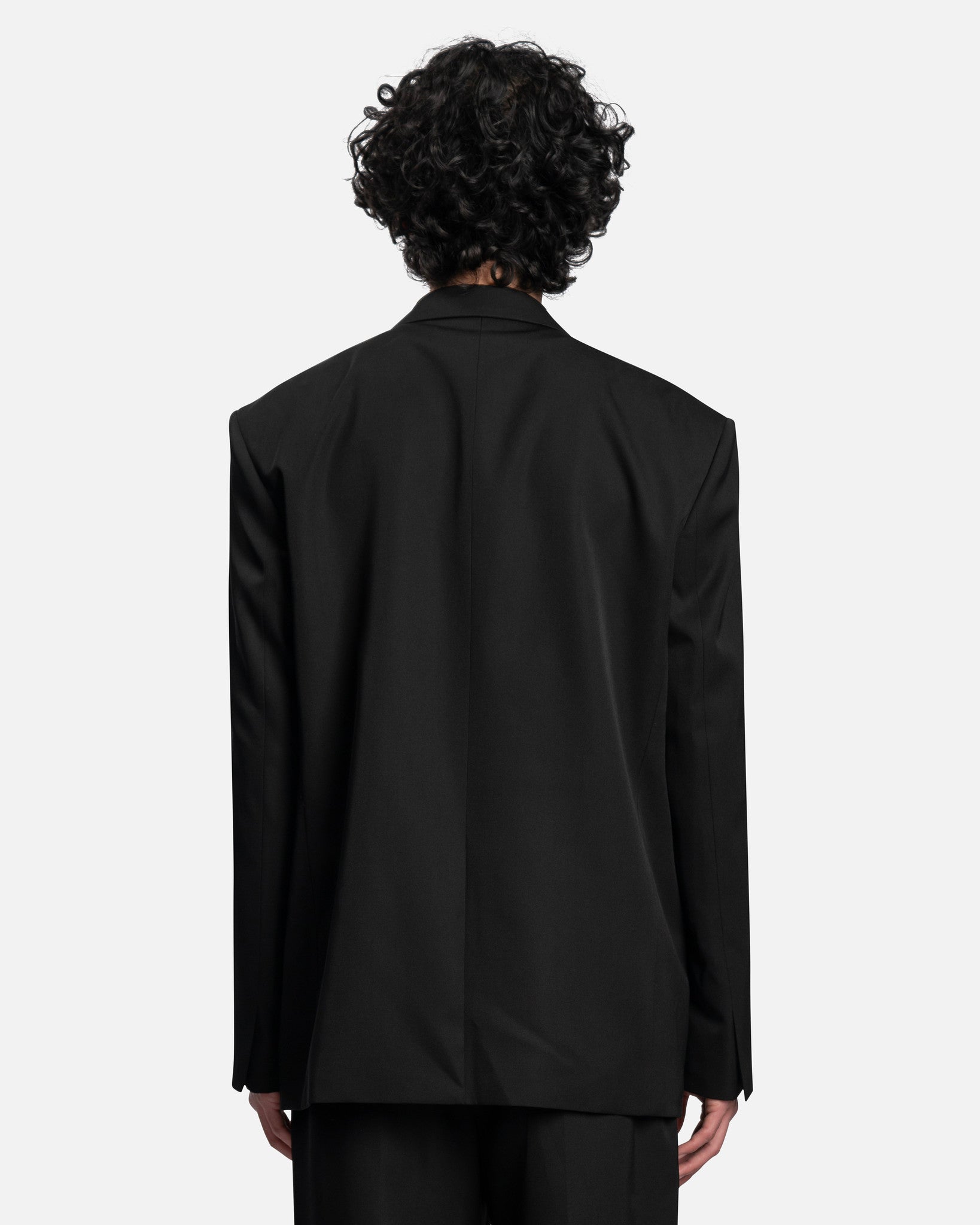 Juun.J Men's Jackets Front Zipper Two Button Single Jacket in Black