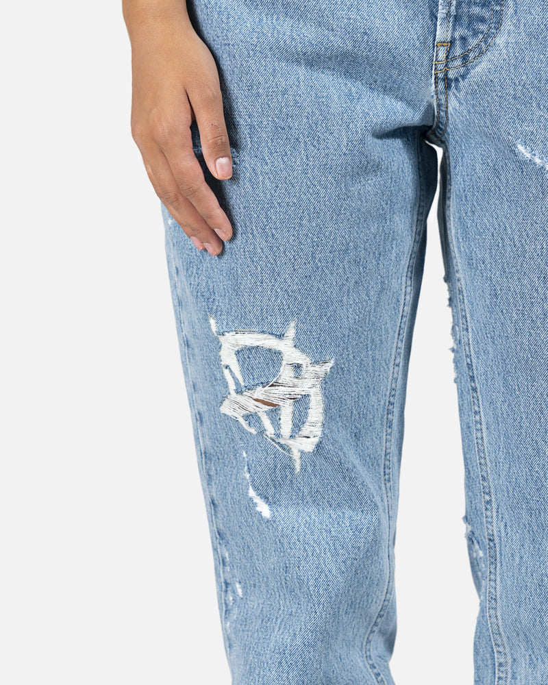 VETEMENTS Women Pants Fucked Up Jeans in 'Washed Blue'