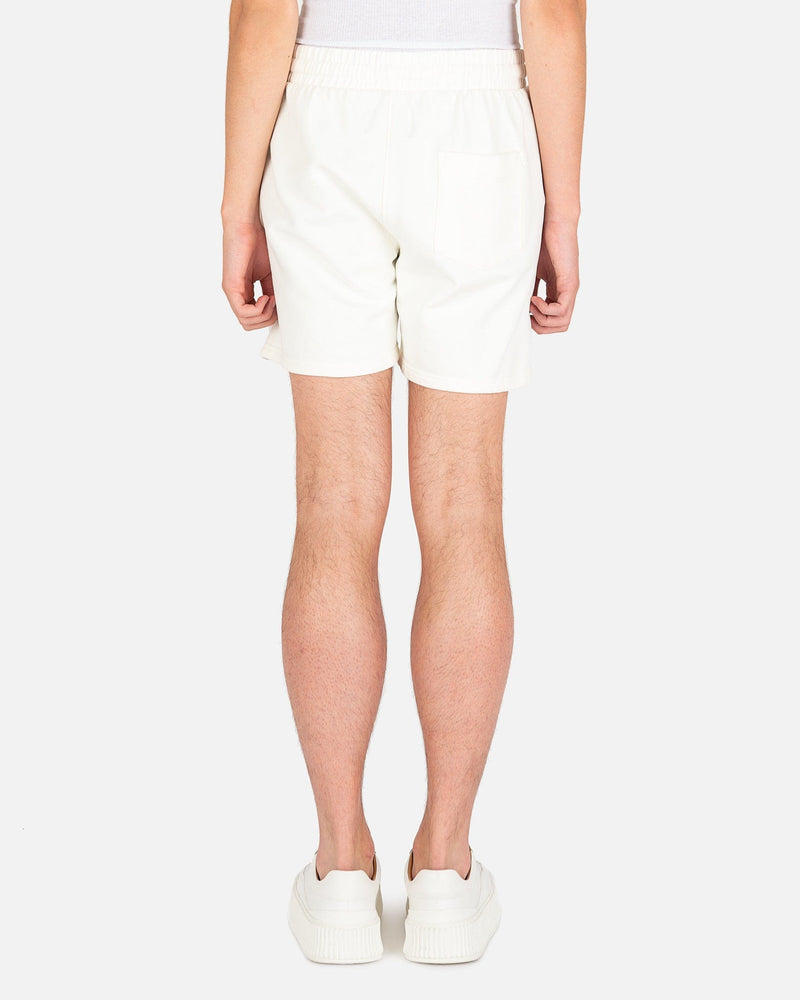 Casablanca Men's Shorts Fujita San Embroidered Sweatshort in Off-White