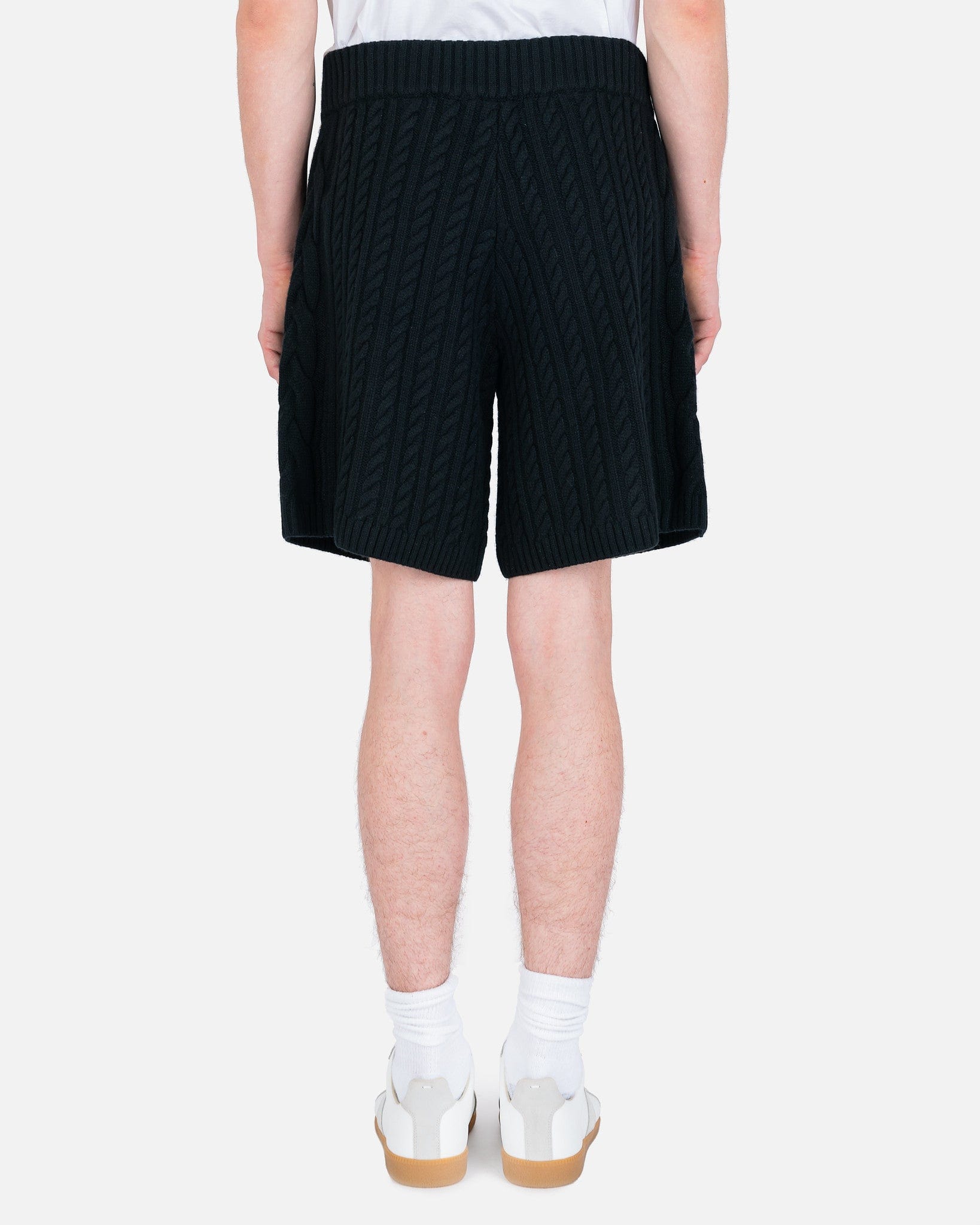 Full Cable Knit Basketball Shorts in Black – SVRN