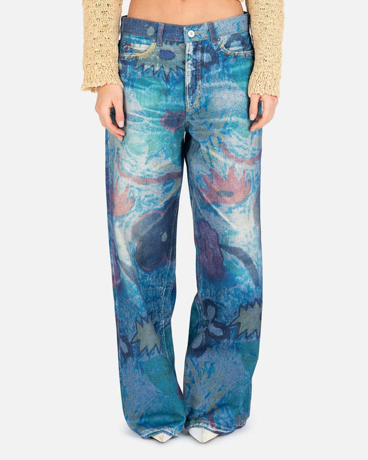 Our Legacy Women Pants Full Cut Denim in Digital Chalk