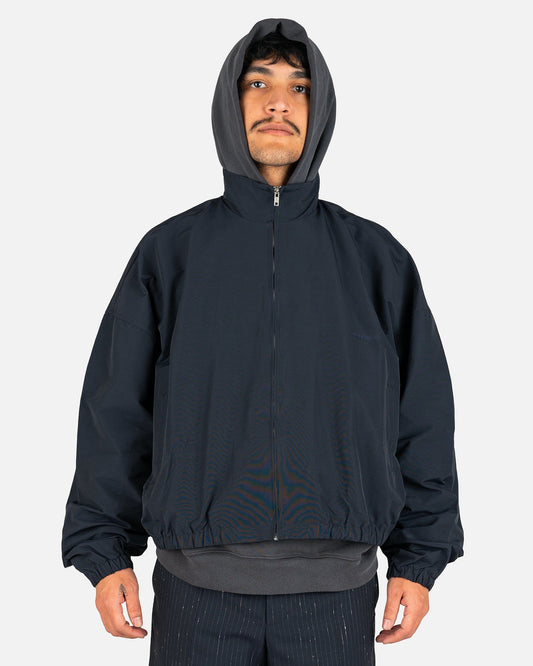 Willy Chavarria Men's Jackets Full Zip Jacket in Navy