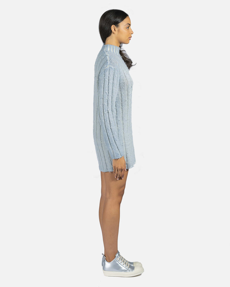 Our Legacy Women Tops Funnel Neck Sweater in Ice Blue