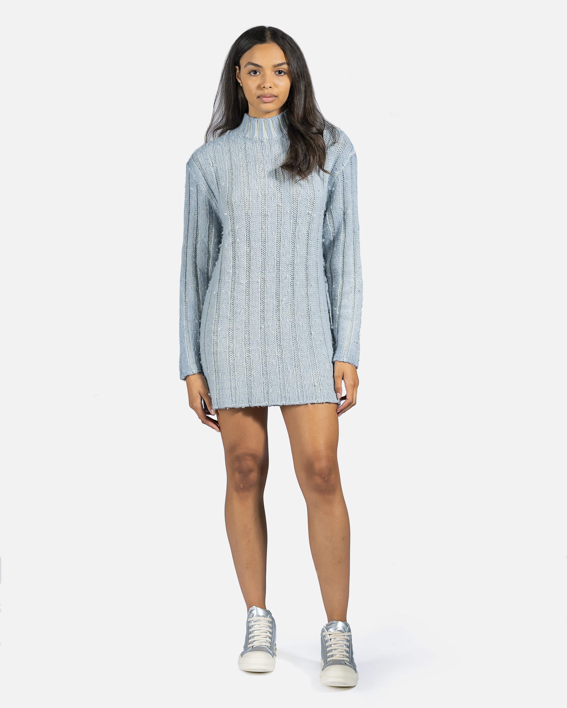 Our Legacy Women Tops Funnel Neck Sweater in Ice Blue