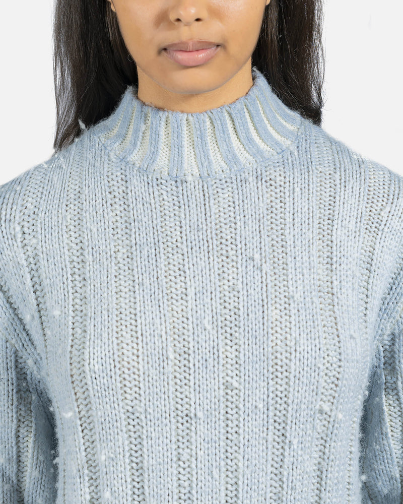 Our Legacy Women Tops Funnel Neck Sweater in Ice Blue