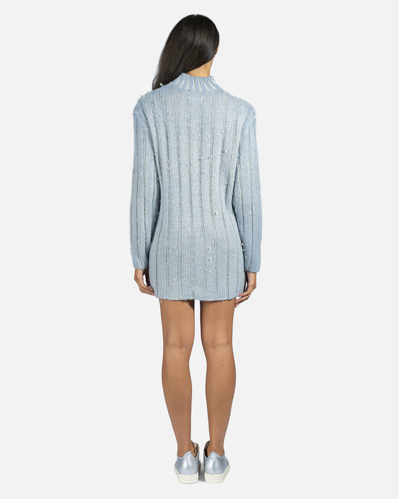 Our Legacy Women Tops Funnel Neck Sweater in Ice Blue